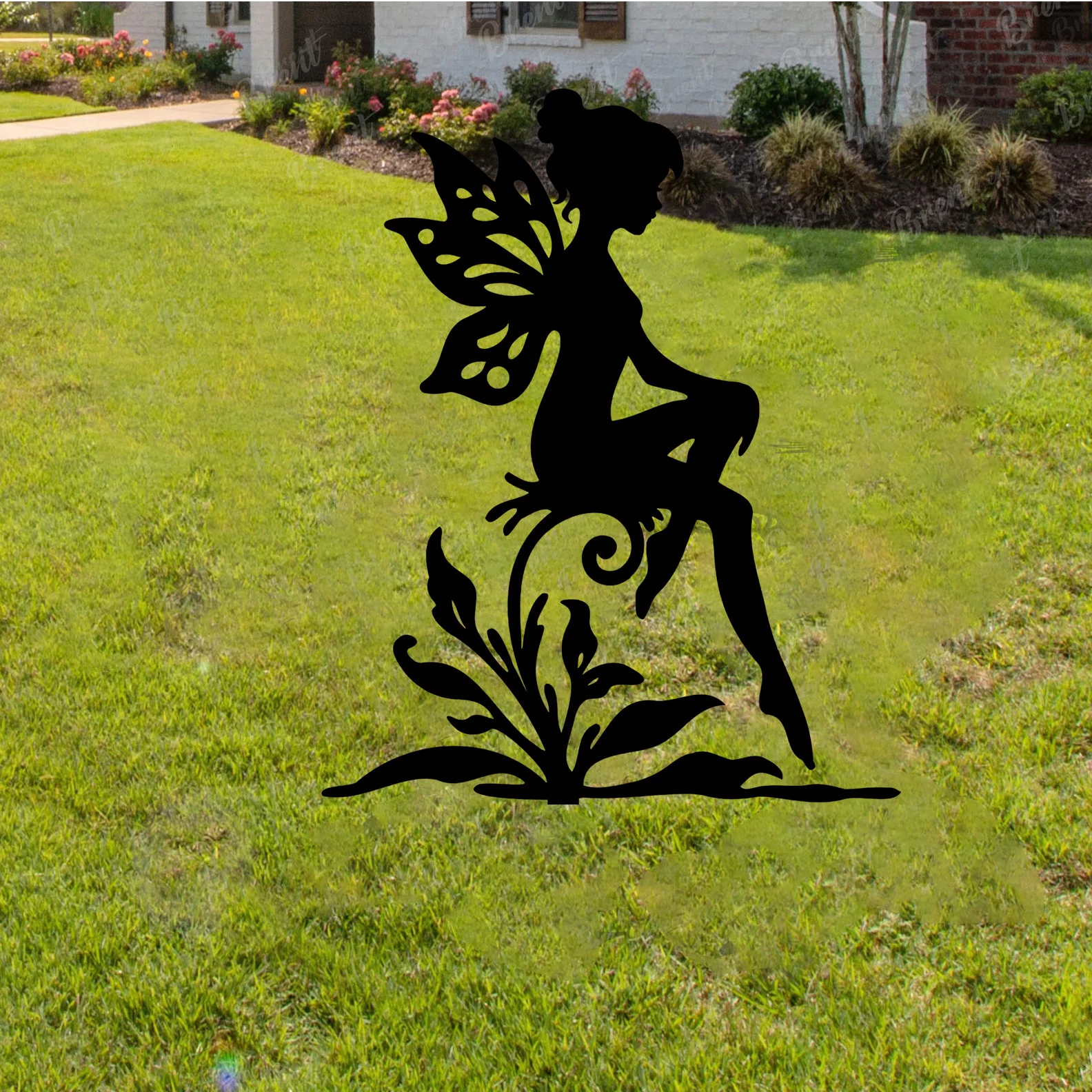 1pc Art Deco Metal Fairies Door Frame Corner Iron Garden Theme Wall Sculpture Elves Home Decor Artwork Outdoor Decorative Gifts thumbnail 5