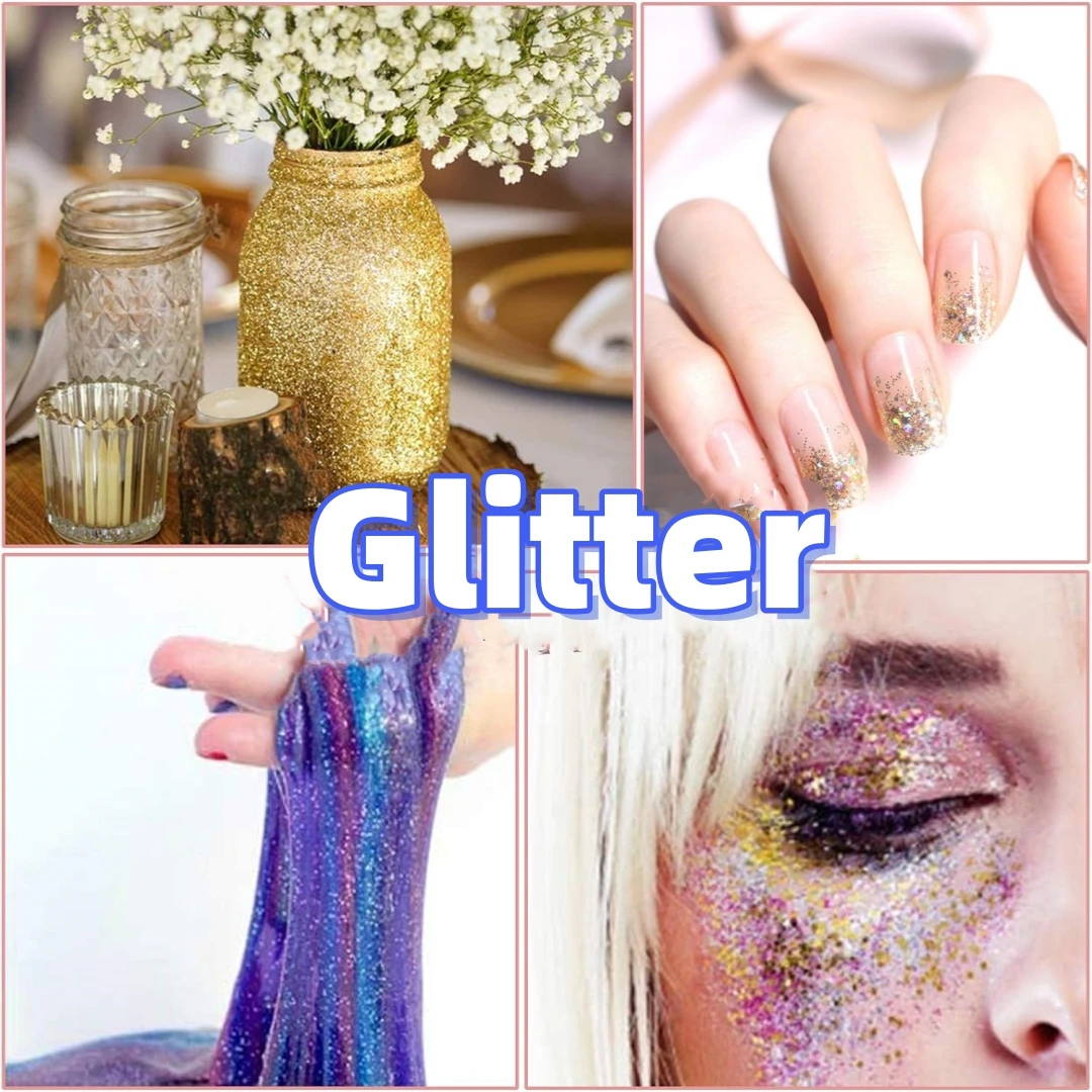 100g/50g Holographic Laser Extra Fine Glitter Dazzling Nail Glitter Powder DIY Art Crafts Resin Tumbler Decoration Shiny Glitter thumbnail 4