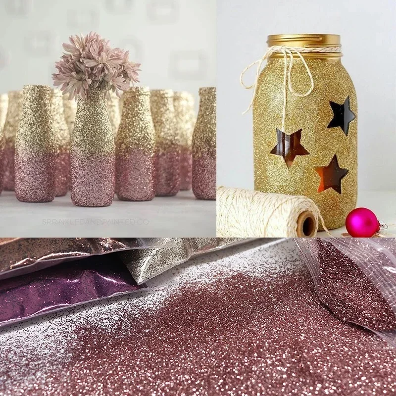 100g/50g Holographic Laser Extra Fine Glitter Dazzling Nail Glitter Powder DIY Art Crafts Resin Tumbler Decoration Shiny Glitter thumbnail 6