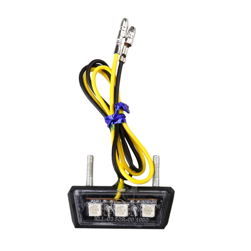 Motorcycle License Plate LED light Waterproof 12V Motorcycle License Light Rear Tail Lamp Indicators Motorbike Parts Universal thumbnail 3