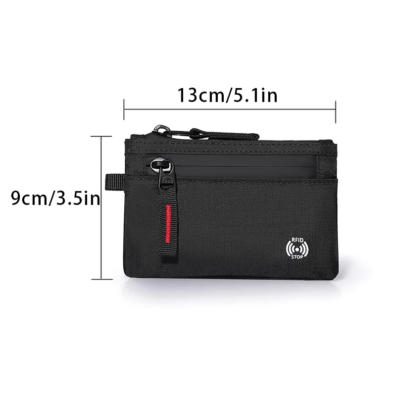 RFID Travel Wallet for Male Men Women Young Novelty Money Bag Purse Zipped Coin ID Card Holder Pocket Kids with Anti-theft Chain thumbnail 6