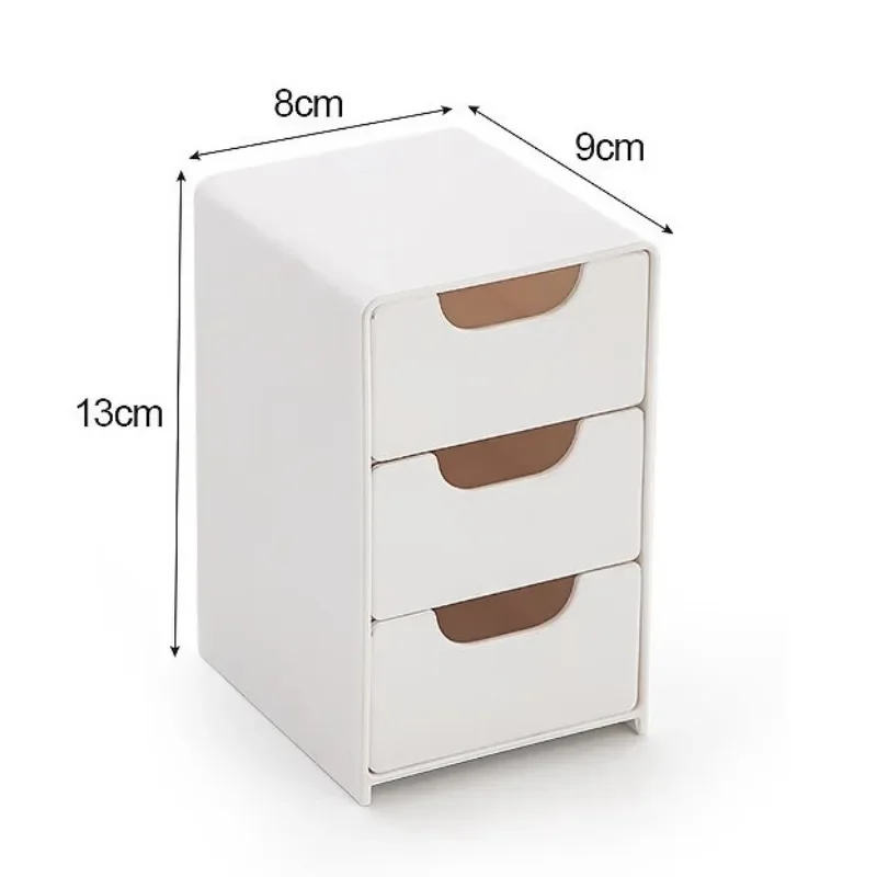 Chic 3-Tier Desk Organizer with Drawers - Ideal for Office Supplies, Jewelry & Cosmetics Storage - Portable Divider Box thumbnail 5
