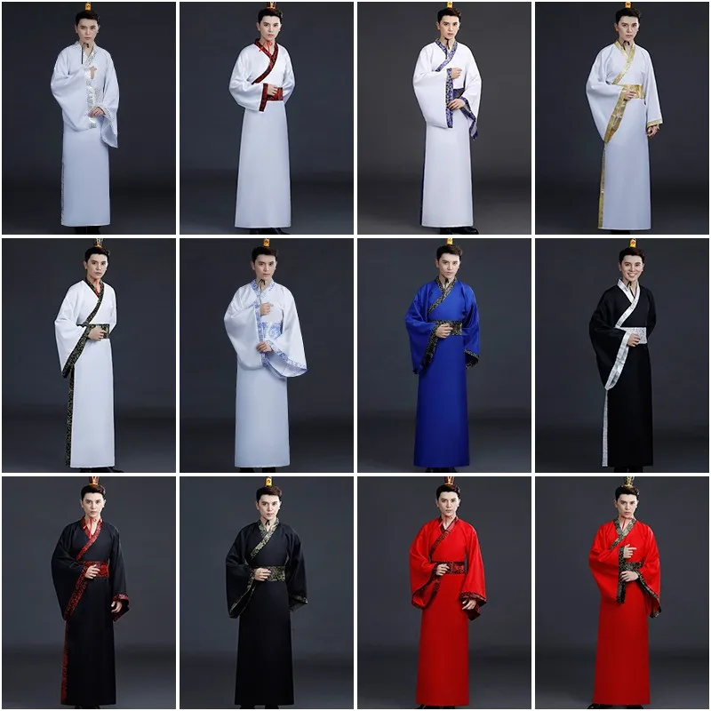 Fashion Ancient Costume Men's Hanfu Modern Cosplay Tang States Performance Man Vestidos Traditional Chinese Hanfu Men Clothing thumbnail 2