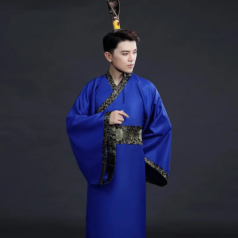 Fashion Ancient Costume Men's Hanfu Modern Cosplay Tang States Performance Man Vestidos Traditional Chinese Hanfu Men Clothing thumbnail 5