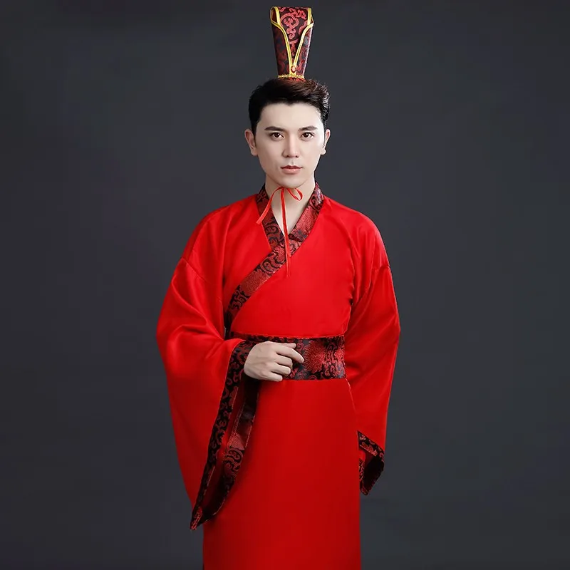 Fashion Ancient Costume Men's Hanfu Modern Cosplay Tang States Performance Man Vestidos Traditional Chinese Hanfu Men Clothing thumbnail 6