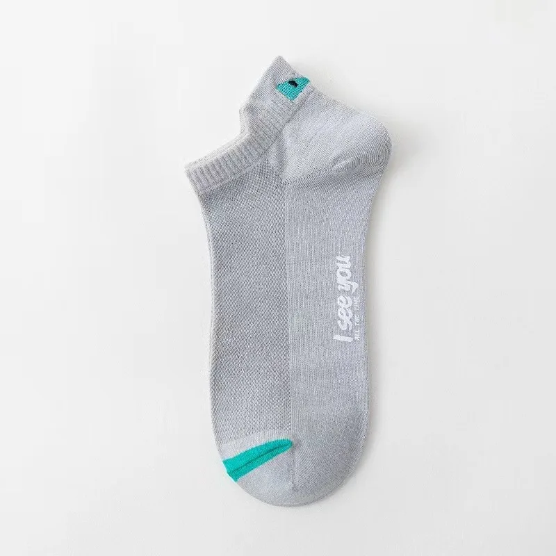 Man Short Socks Ankle Boat Breathable Casual Athletic Socks Women Summer Thin Low-Cut Male thumbnail 4