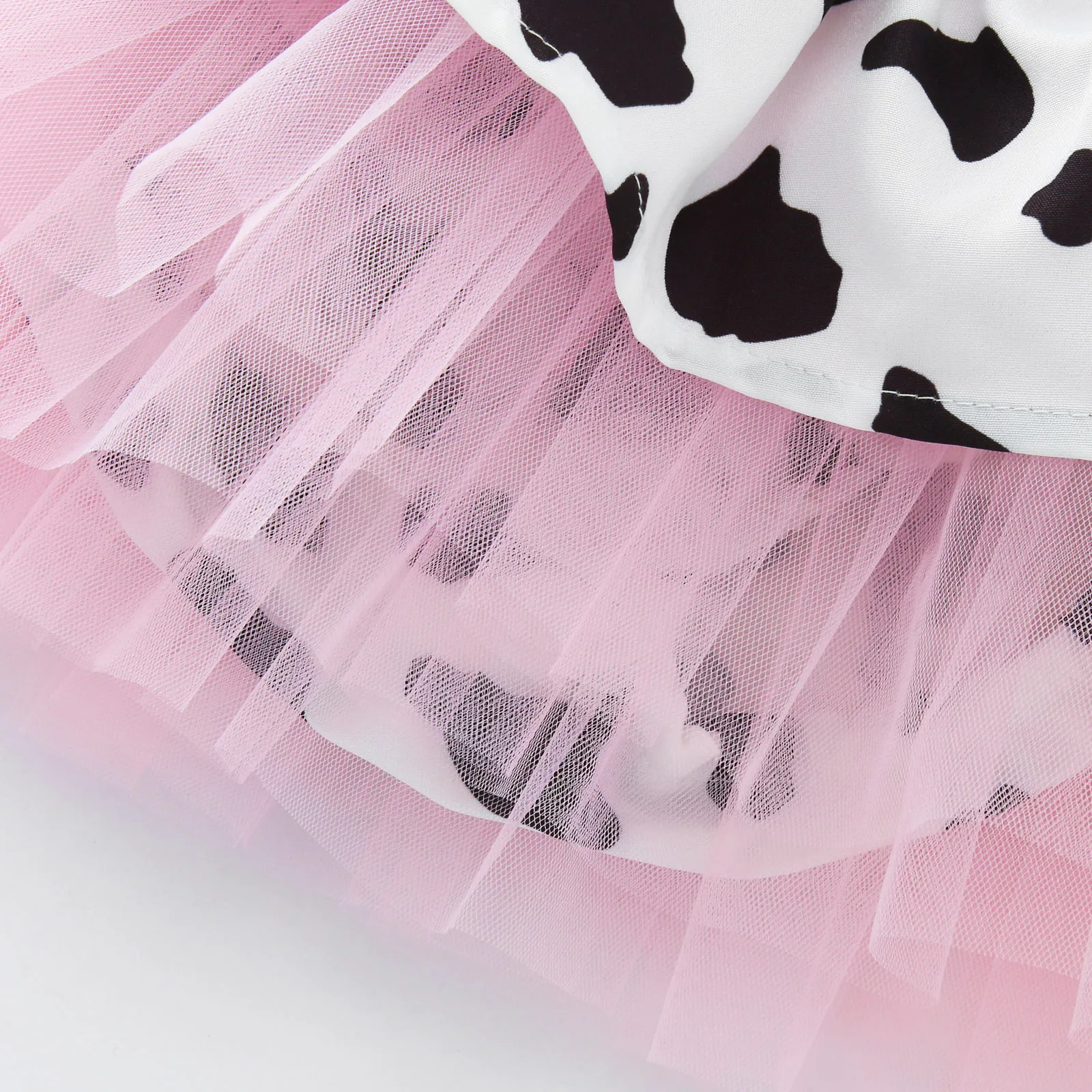 Toddler Baby Girls Romper Dress Infant Fashion Cute Cow Printed Tulle Clothes Newborn Sleeveless 3 6 Month Jumpsuit For Summer thumbnail 5