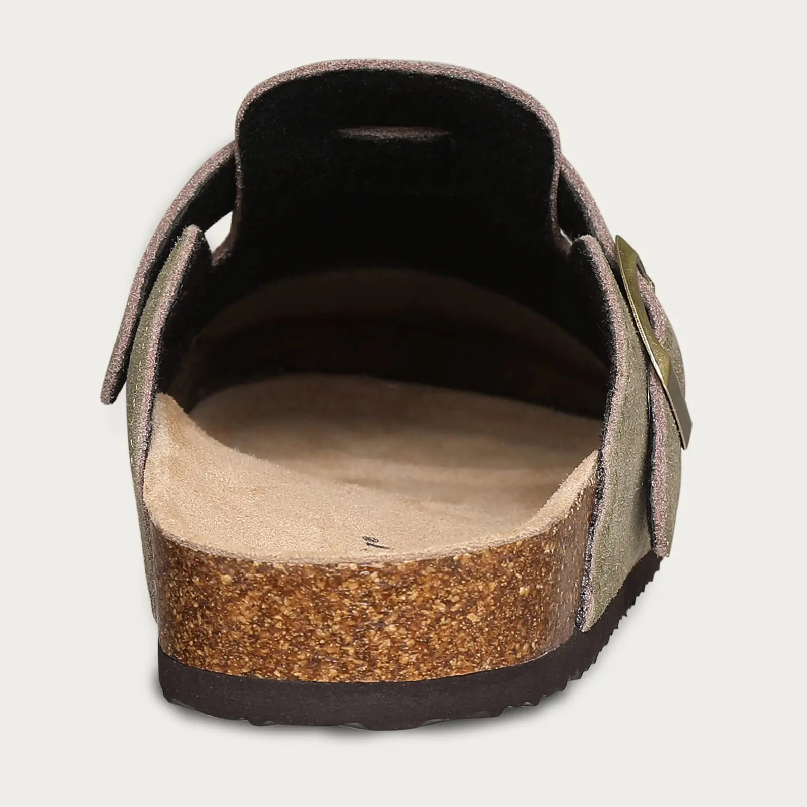 Evshine Women's Suede Clogs Leather Mules Potato Shoes With Arch Support Cork Footbed Sandals Fashion Men's Slippers Cork Mules thumbnail 4