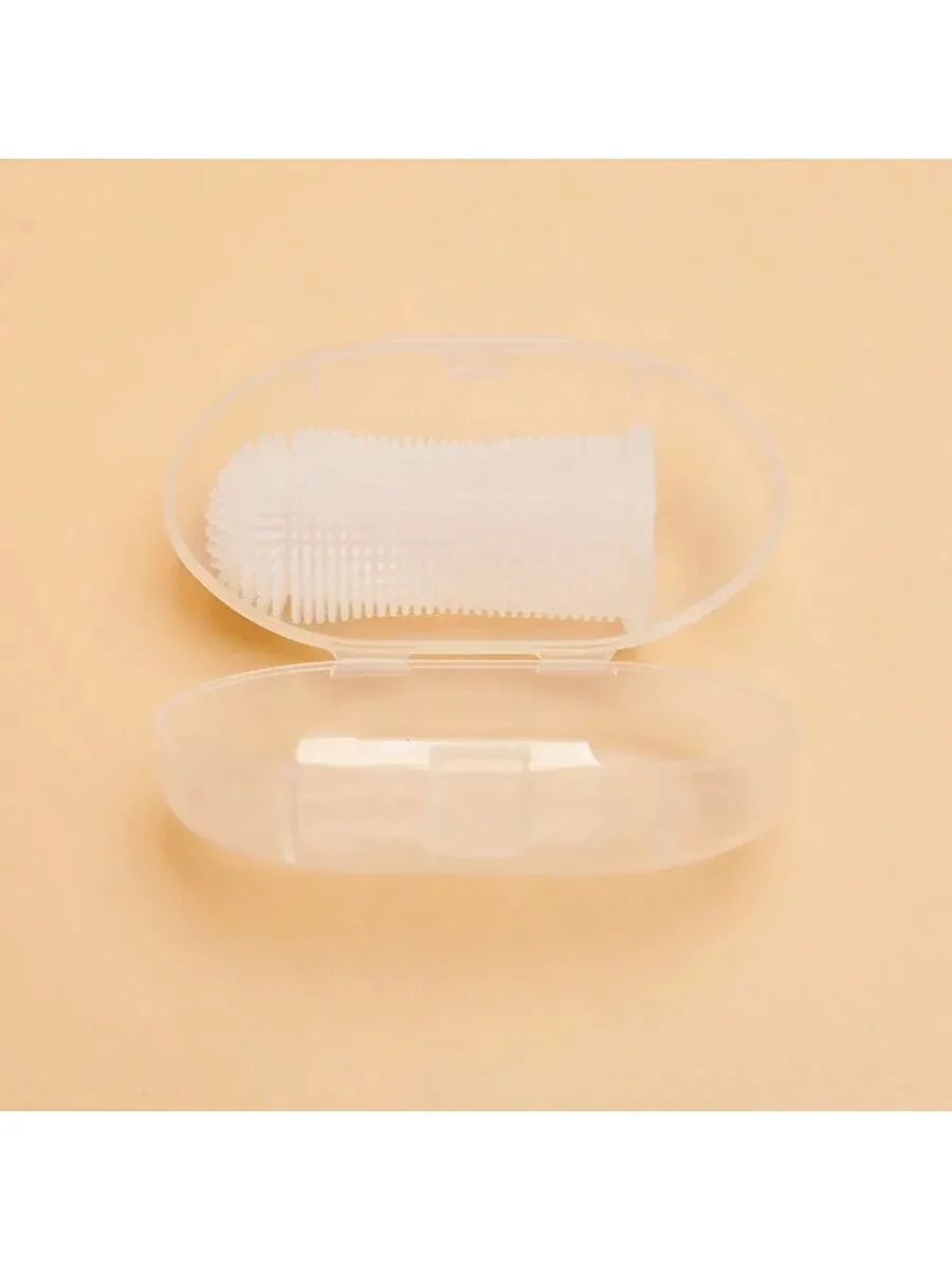 Pet Finger Toothbrush Cleaning Products for Cats and DogsOral Cleaning ToothbrushesSilicone Bristles thumbnail 4