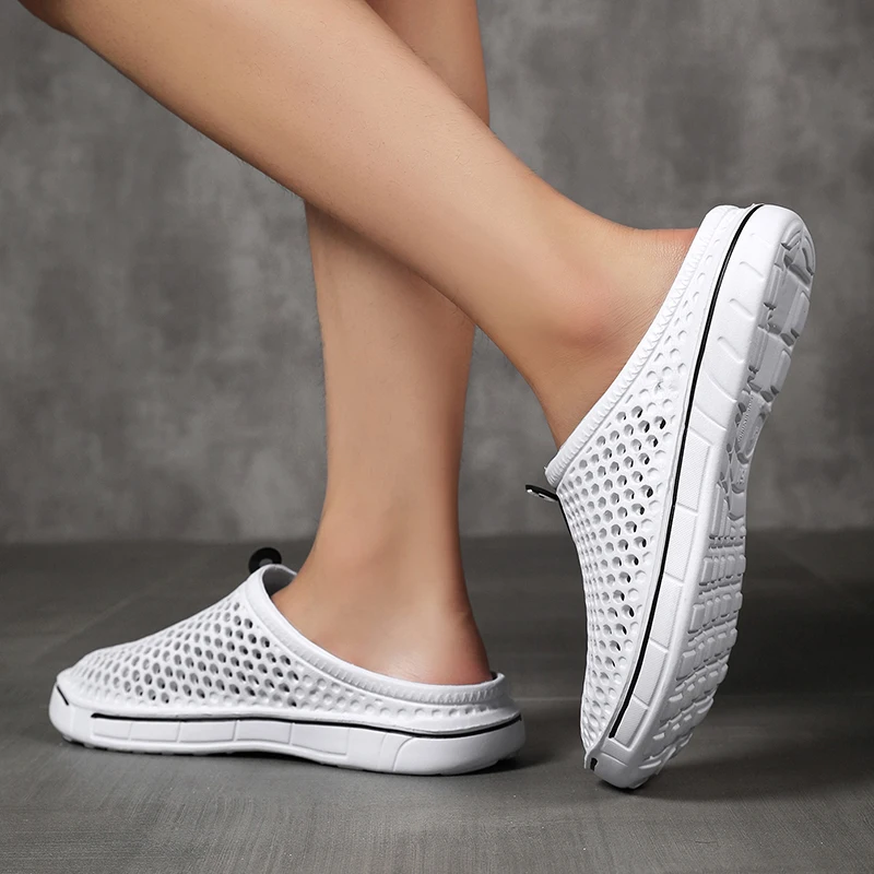 Women Hot Sale Brand Clogs Men Slippers Casual Shoes EVA Lightweight Sandles Unisex Colorful Shoes for Men Summer Beach thumbnail 4