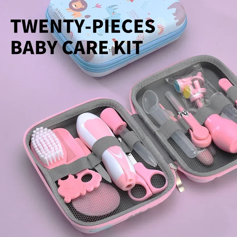 Mother and Baby Set, Children's Nail Clippers, Medicine Feeders, 6/8/9/20 Piece Set, Comb Brush, EVA Bag Care Set thumbnail 2
