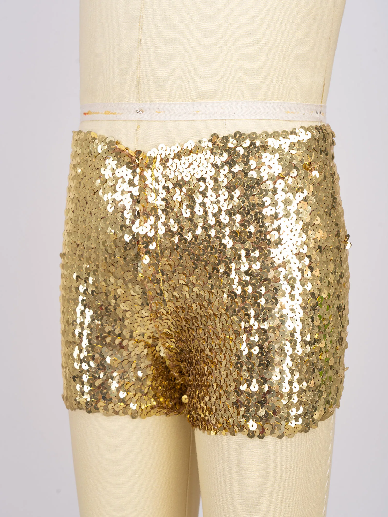 Kids Girls Sequins Dance Shorts Fashion Y2K Clothes Solid Color Boxer Shorts Hip Hop Jazz Street Dancewear Performance Costume thumbnail 3