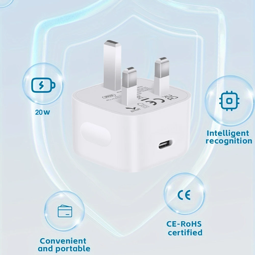 PD 20W Adapter Fast Charger Cable For iPhone 14 13 12 11 XS Pro Max 7 8 6 Plus XR Type C Cable USB Data Cord Phone Accessories thumbnail 5