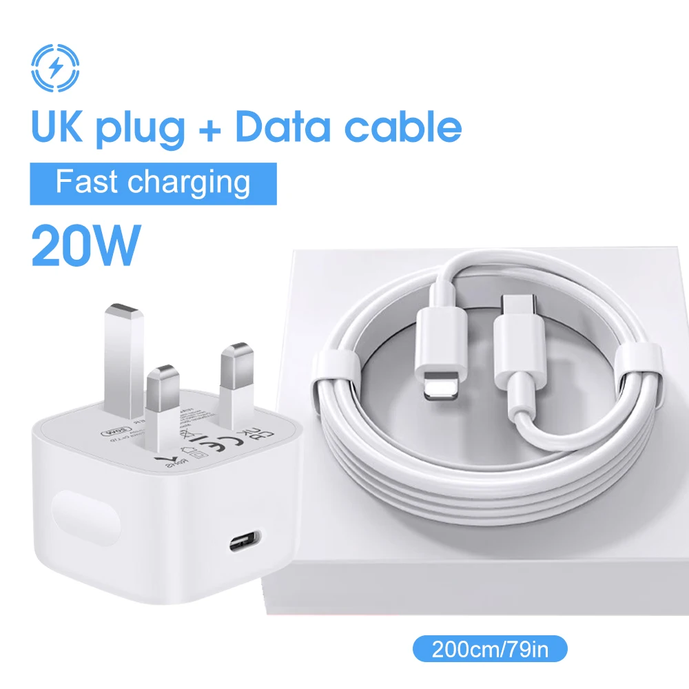 PD 20W Adapter Fast Charger Cable For iPhone 14 13 12 11 XS Pro Max 7 8 6 Plus XR Type C Cable USB Data Cord Phone Accessories thumbnail 6