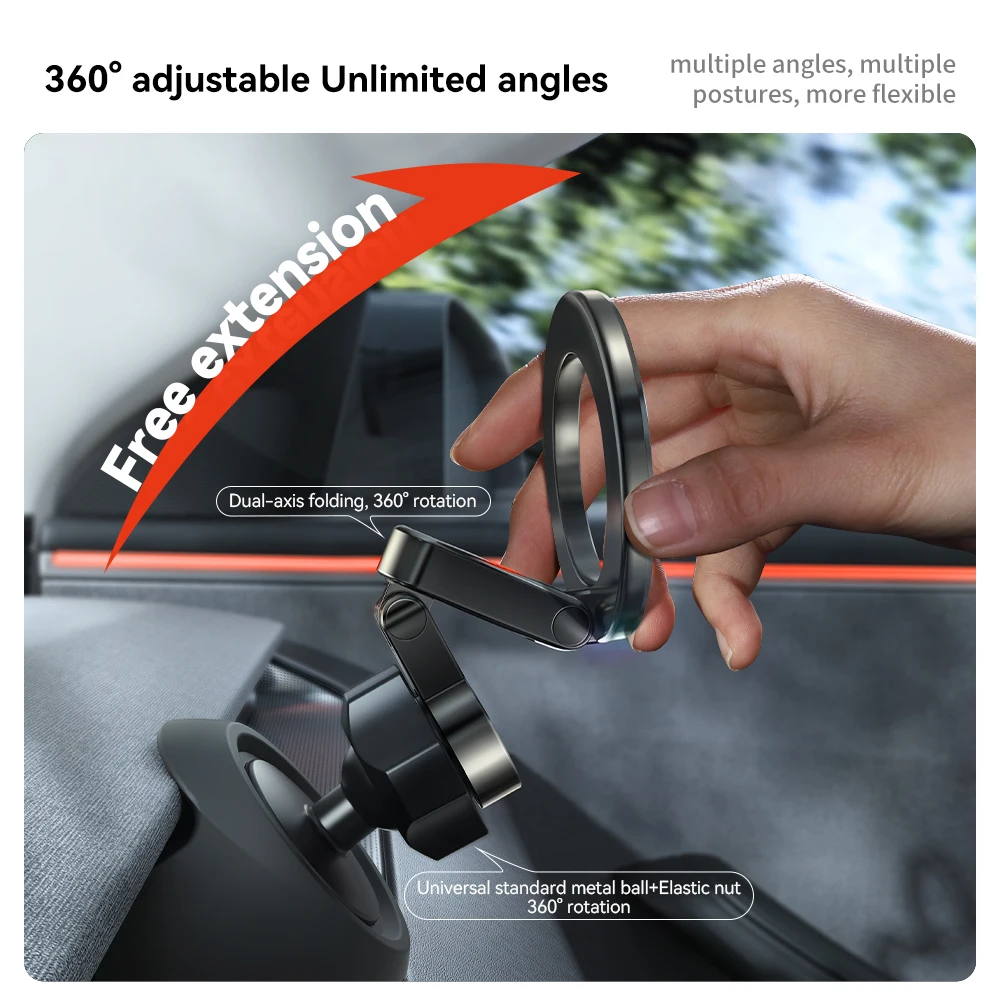 YZ For Tesla Magnetic Car Phone Holder 2025 Model 3 Y Highland Juniper Air Vent Mount Car Bracket Stand 360 Degree Rotatable thumbnail 3