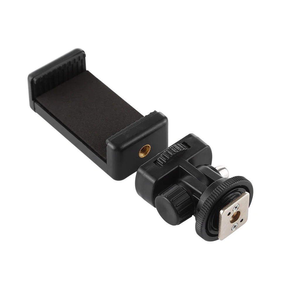 Phone Holder 360° Rotation Camera Hot Shoe Phone Holder Monitor Flexible Tripod Adapter for Canon Nikon Sony DSLR Camera thumbnail 5