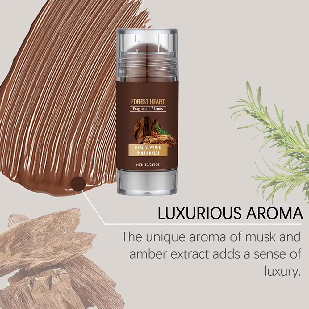 Solid Sandalwood Perfume Balm Long Lasting Body Scent Temptation Flirting Charming Attraction  Fragrance Deodorant Stick thumbnail 5
