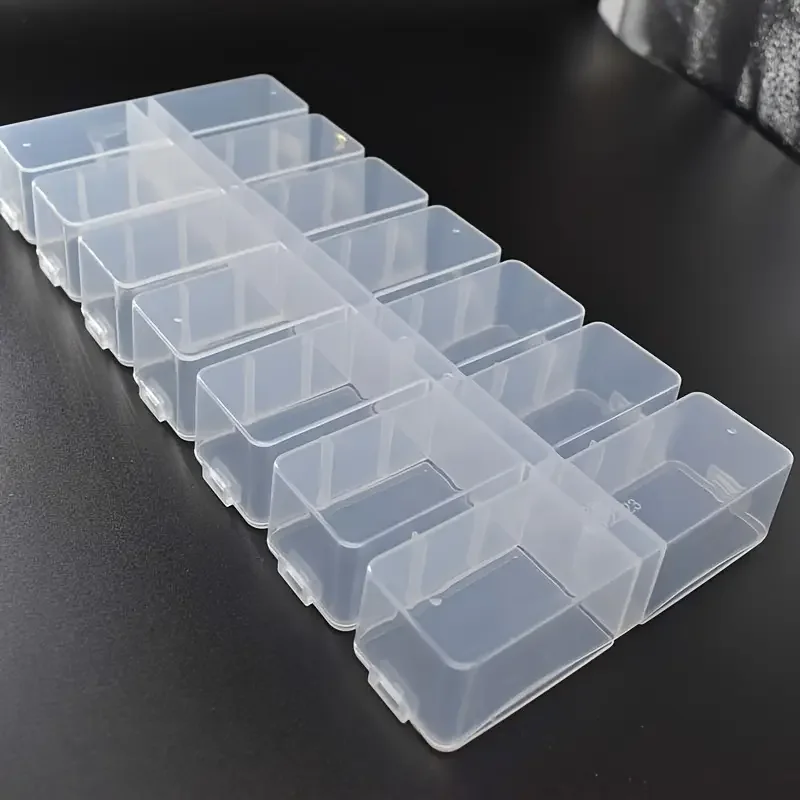1pc 14 Grids Rectangle Plastic Jewelry Box Compartment Storage Box Case Jewelry Earring Bead Craft Display Container Organizer, thumbnail 5