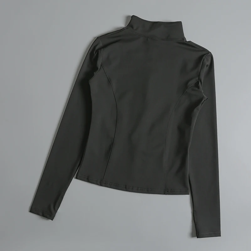 Gym Fitness Zip up Training   Running Workout Yoga Cropped Track Sport Jackets for Women thumbnail 5