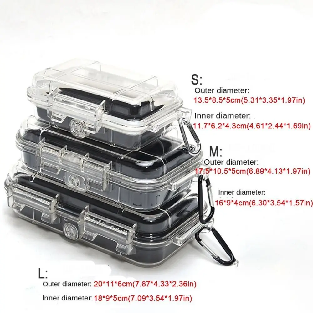 Durable ABS Camping Box Shockproof Transparent Sealed Storage Box Equipment Dry Box Professional Waterproof Toolbox thumbnail 6