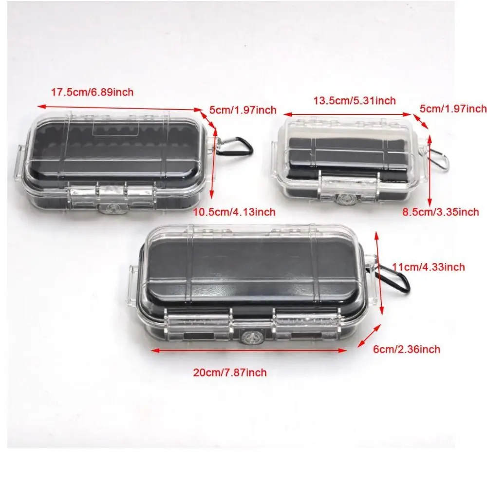 Durable ABS Camping Box Shockproof Transparent Sealed Storage Box Equipment Dry Box Professional Waterproof Toolbox thumbnail 5