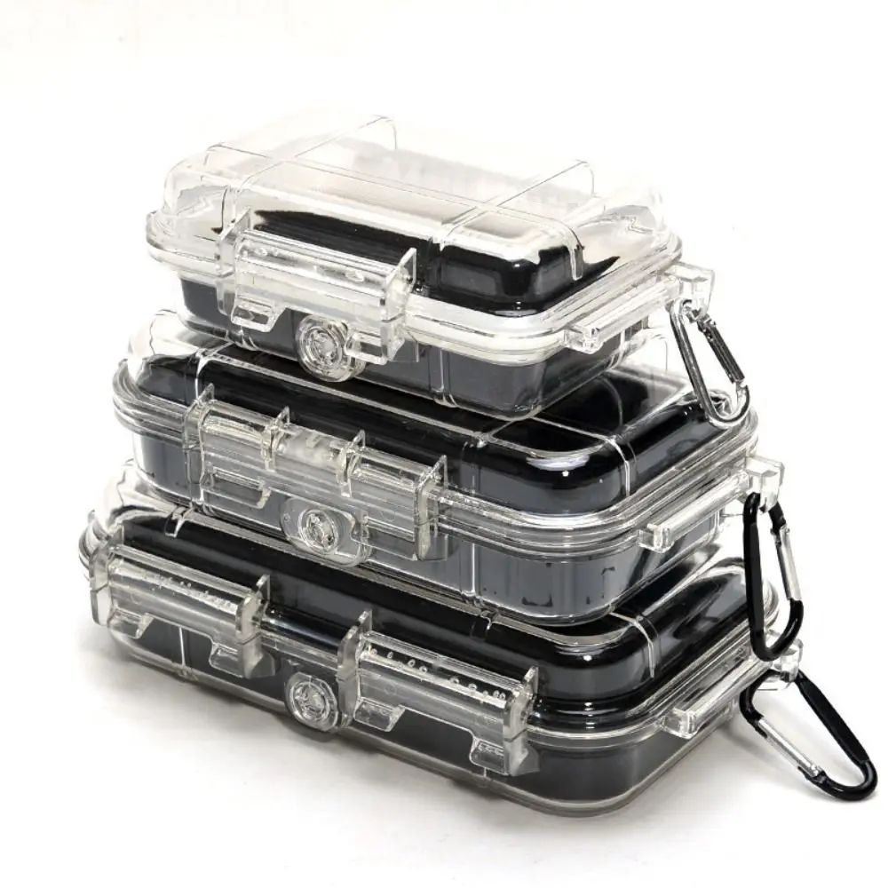 Durable ABS Camping Box Shockproof Transparent Sealed Storage Box Equipment Dry Box Professional Waterproof Toolbox thumbnail 4