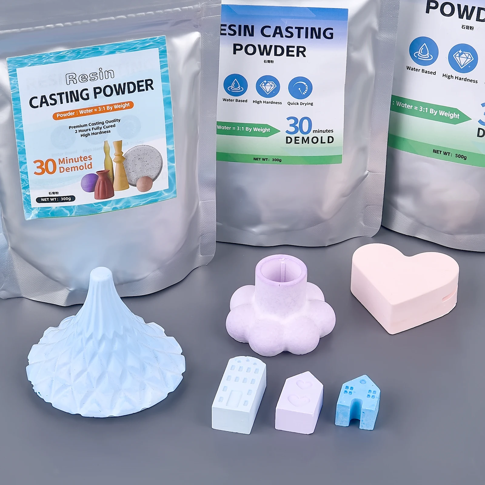 1KG DIY High Density Gypsum Powder Plaster Casting Production Material Cement Clay Crafts Handmade Gypsum Form Making Material