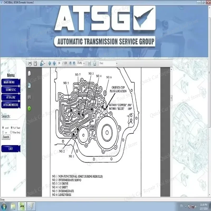 ATSG 2017 software Automatic Transmissions Service Group Repair Manual Diagnostics Automotive Tool Unit Failure Detection thumbnail 4