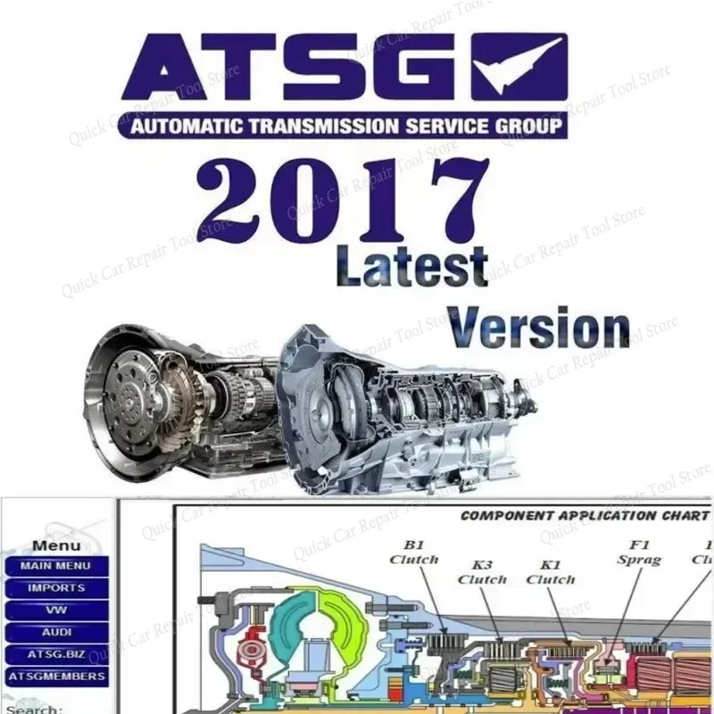 ATSG 2017 software Automatic Transmissions Service Group Repair Manual Diagnostics Automotive Tool Unit Failure Detection