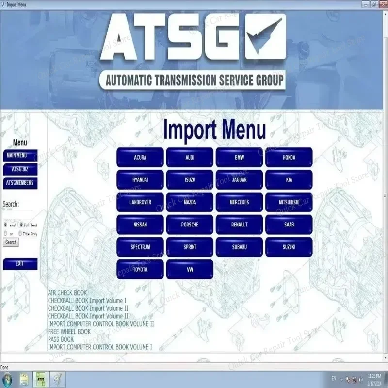 ATSG 2017 software Automatic Transmissions Service Group Repair Manual Diagnostics Automotive Tool Unit Failure Detection thumbnail 3