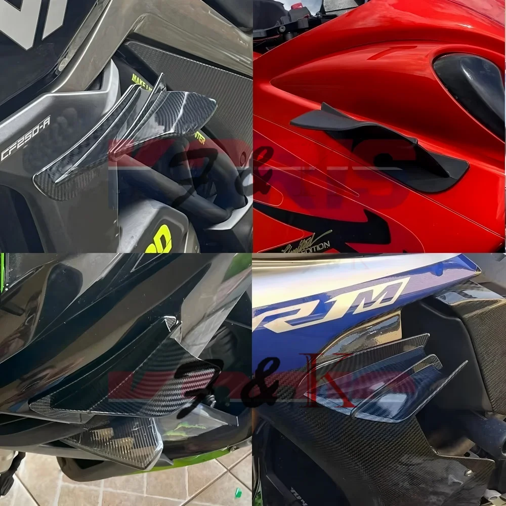 For Ducati 899 959 1198 1198S 1199 1299 Panigale V4 V4S V4R V2 Supersport S Motorcycle Winglet Aerodynamic Wing Kit Spoiler thumbnail 5