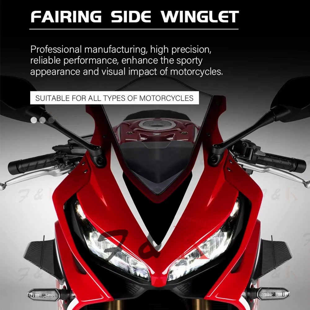 For Ducati 899 959 1198 1198S 1199 1299 Panigale V4 V4S V4R V2 Supersport S Motorcycle Winglet Aerodynamic Wing Kit Spoiler thumbnail 4