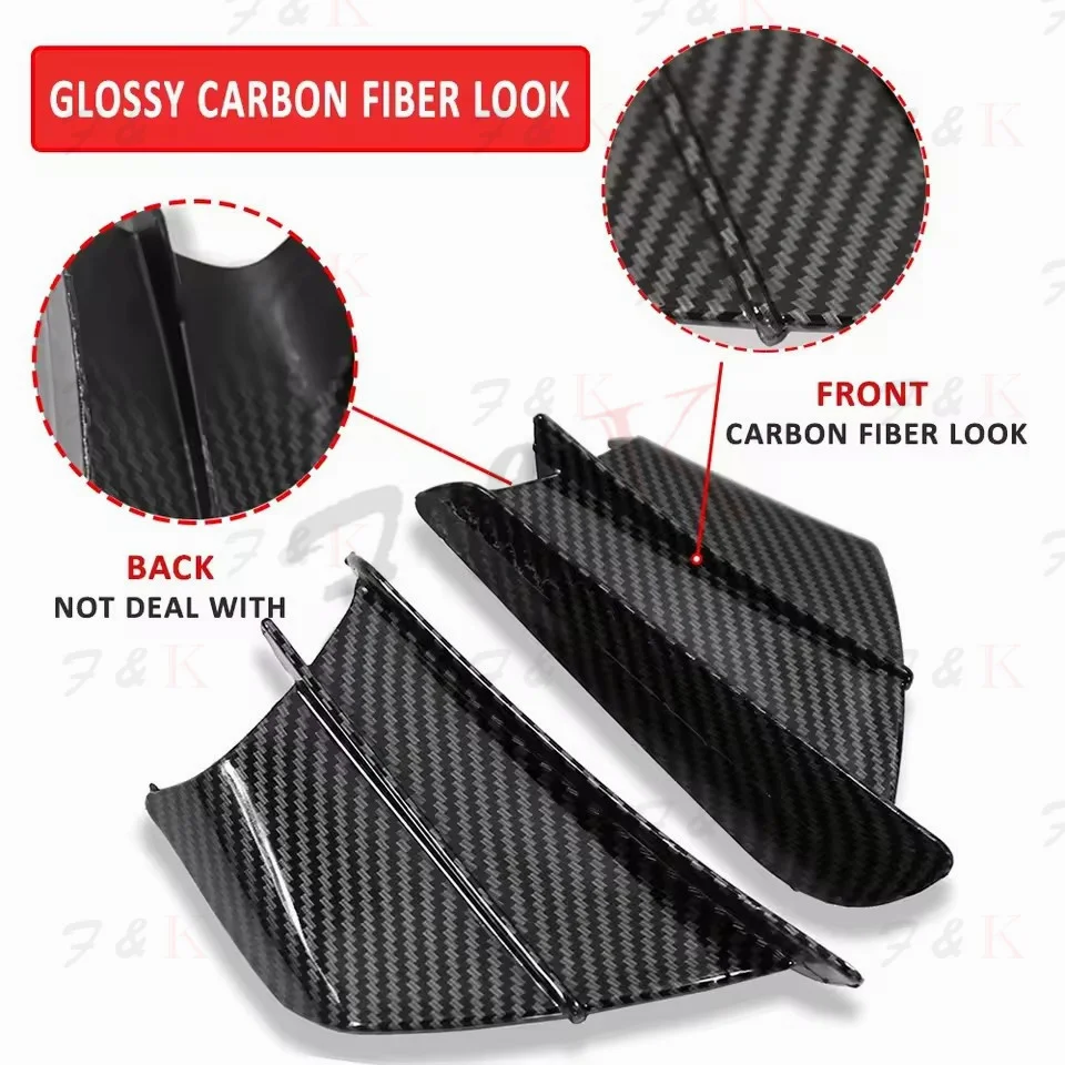 For Ducati 899 959 1198 1198S 1199 1299 Panigale V4 V4S V4R V2 Supersport S Motorcycle Winglet Aerodynamic Wing Kit Spoiler thumbnail 3