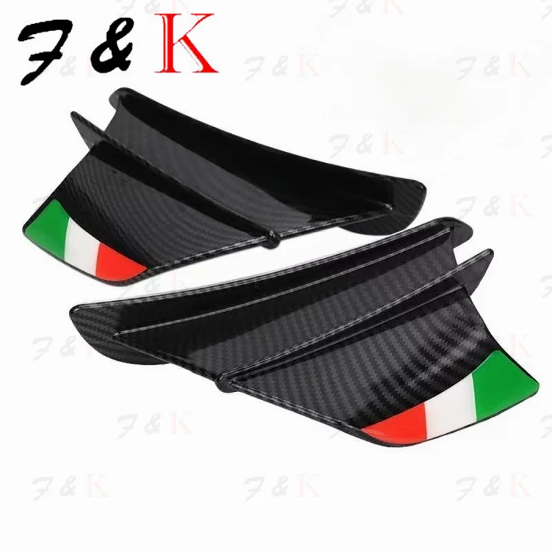 For Ducati 899 959 1198 1198S 1199 1299 Panigale V4 V4S V4R V2 Supersport S Motorcycle Winglet Aerodynamic Wing Kit Spoiler thumbnail 6