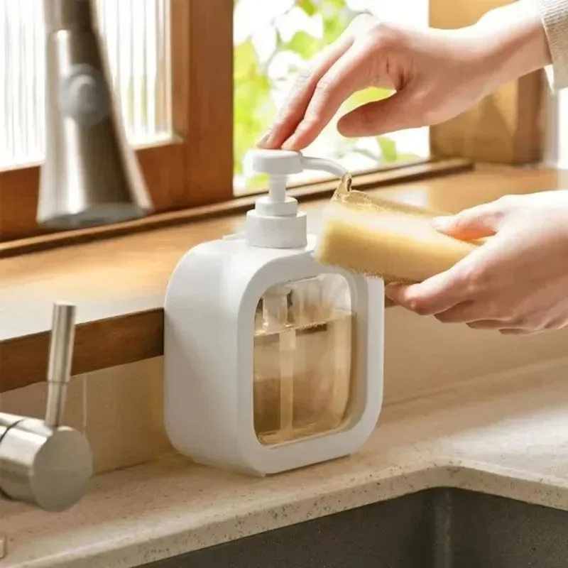 Push Type Dispensing Bottle Portable Soap Dispensers Bathroom Lotion Shampoo Shower Gel Bottle Travel Dispenser thumbnail 5