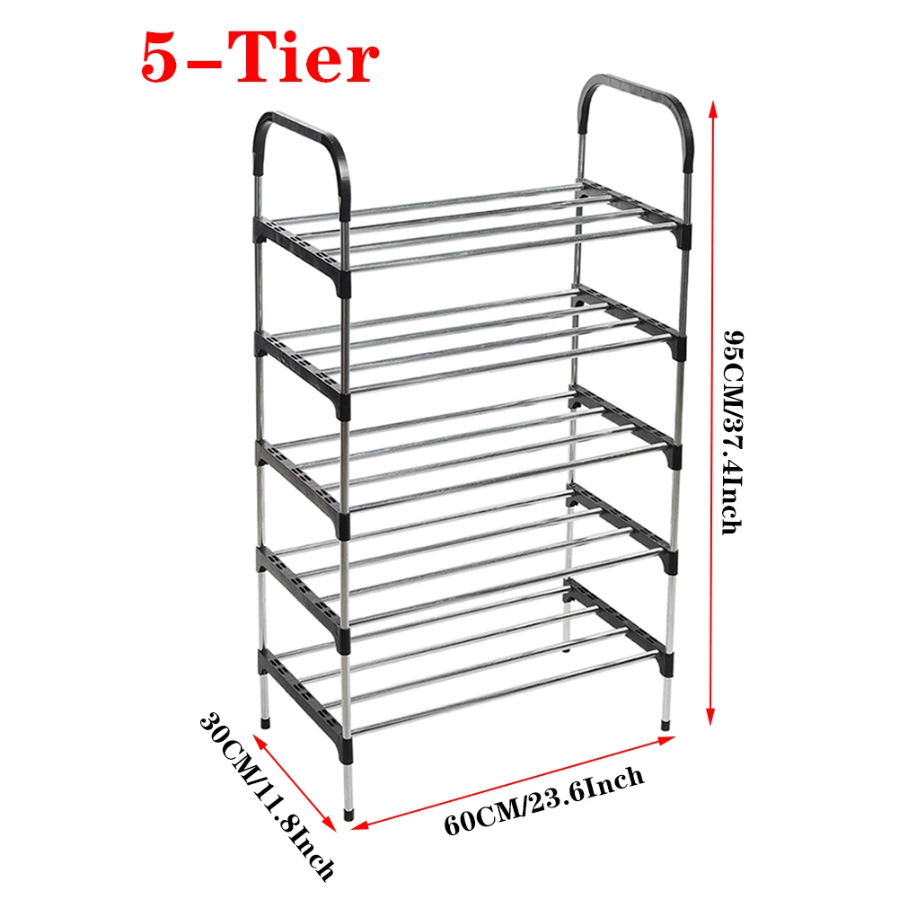 Multi-layer simple shoe rack entrance door storage rack household shoe rack can be stacked to save space shoe rack thumbnail 5