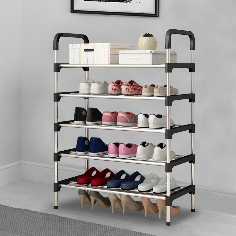 Multi-layer simple shoe rack entrance door storage rack household shoe rack can be stacked to save space shoe rack thumbnail 3