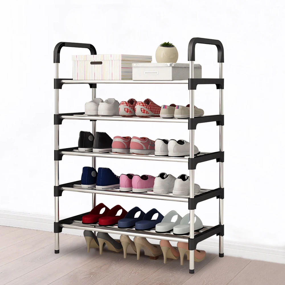 Multi-layer simple shoe rack entrance door storage rack household shoe rack can be stacked to save space shoe rack thumbnail 4