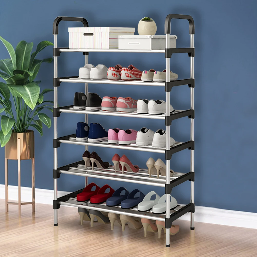 Multi-layer simple shoe rack entrance door storage rack household shoe rack can be stacked to save space shoe rack thumbnail 2