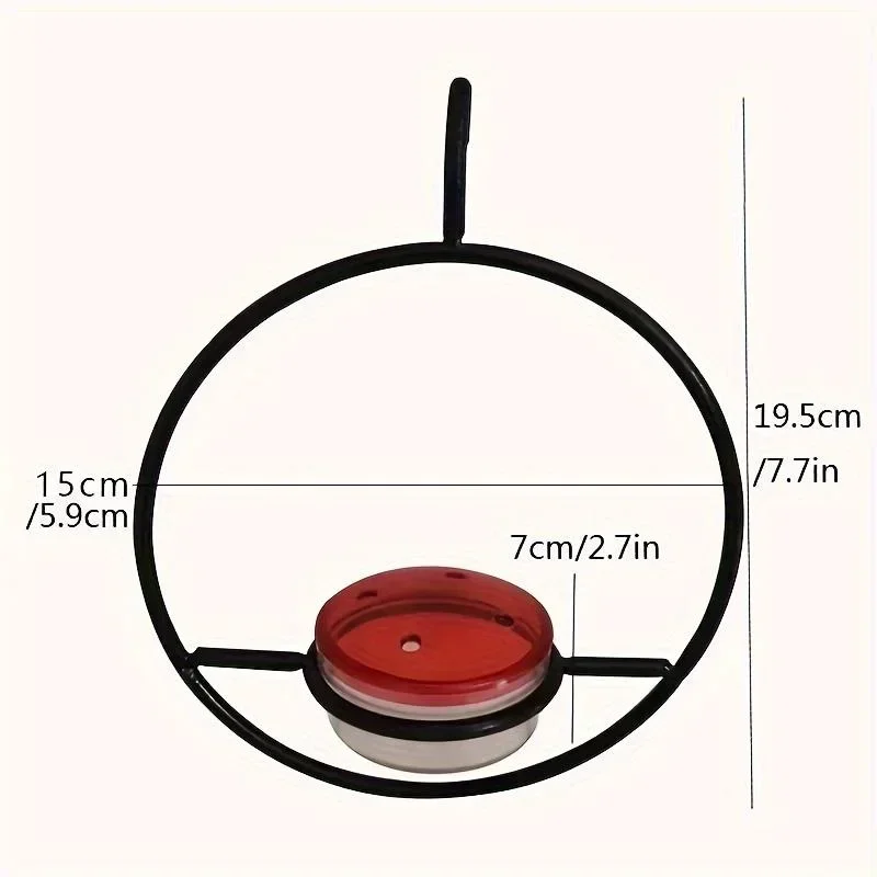 Circular Hanging Hummingbird Feeder Water Feeders for Bird Courtyard Gardens Bird Supplies thumbnail 6