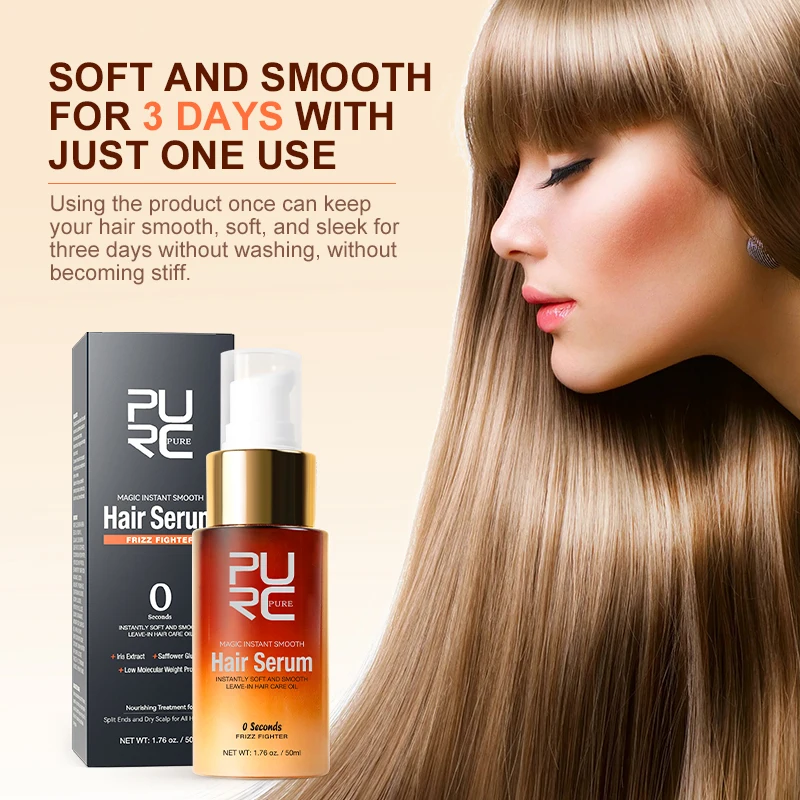 PURC Magic Instant Smooth Hair Serum Nourishing Repair Damaged Leave-In Hair Oil Anti-Frizz Softness Hair Care thumbnail 6