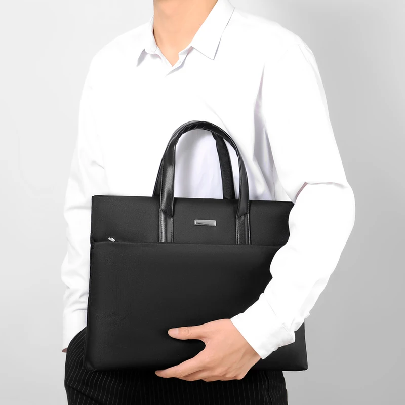 Laptop Tote Bag -  Large Capacity Business Office Handbag with Notebook Compartment，Briefcase Business Men's Bag Computer Bag thumbnail 5