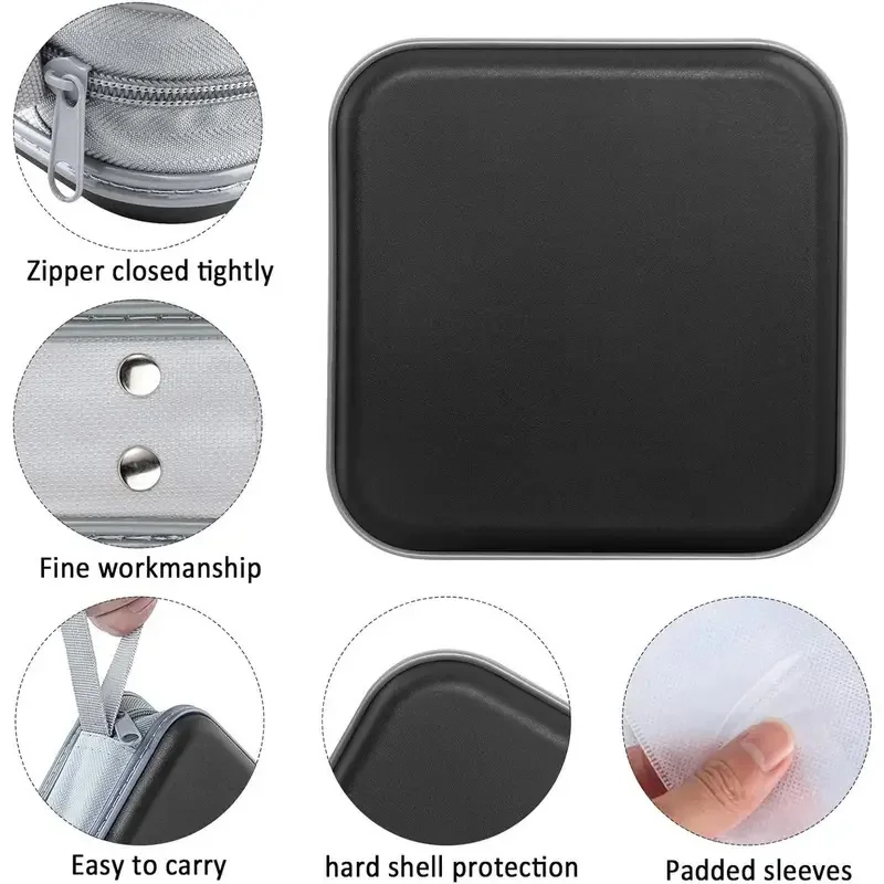 CD Case, DVDs Wallet Holder, CD/DVD Case Wallet 48 Discs Heavy Duty Bag Binder Storage Booklet Album thumbnail 3
