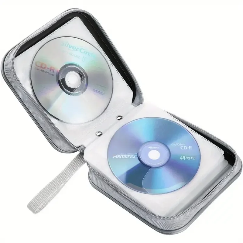 CD Case, DVDs Wallet Holder, CD/DVD Case Wallet 48 Discs Heavy Duty Bag Binder Storage Booklet Album thumbnail 2