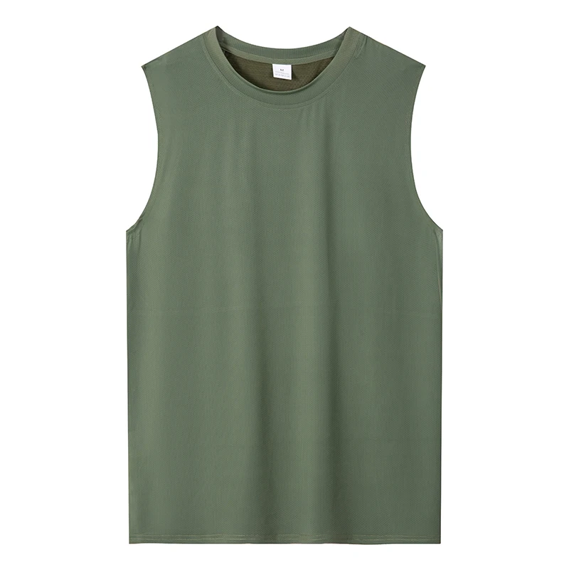 Mens Gym Tank top Men Fitness Sleeveless Shirt Male Mesh Breathable Fitness Sports Vest Undershirt Gyms Running Vest Men thumbnail 2