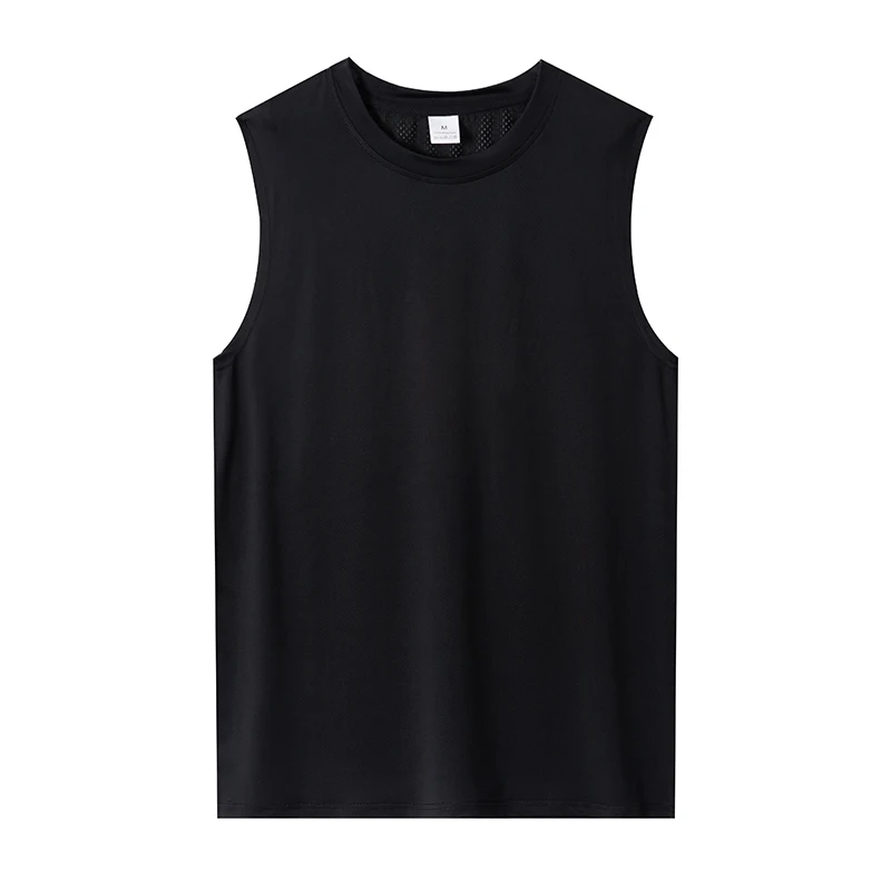 Mens Gym Tank top Men Fitness Sleeveless Shirt Male Mesh Breathable Fitness Sports Vest Undershirt Gyms Running Vest Men thumbnail 3
