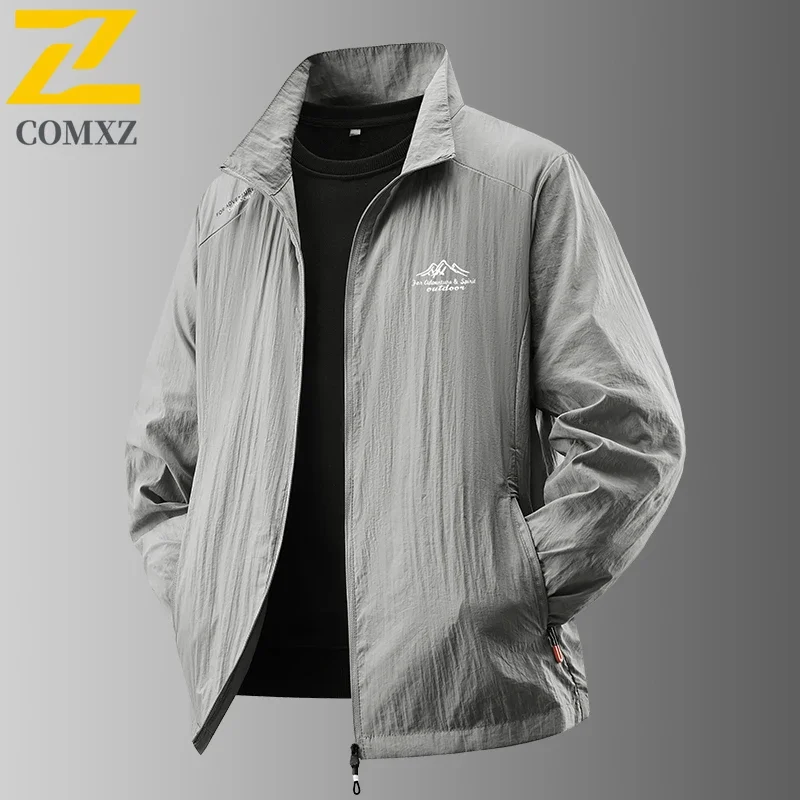 2025 Men's Summer Sun Protection Jacket Ultra-Light Thin Skin-Friendly Breathable UV Proof Fishing Ice Silk Sunscreen Coat thumbnail 2