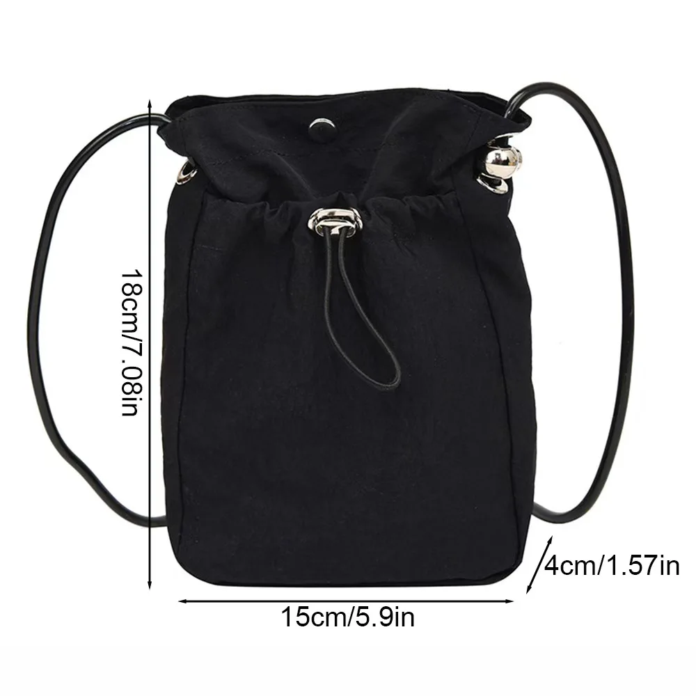 Nylon Crossbody Bag Soft Mini Phone Wallet Multifunctional Square Shoulder Bag Crossbody Purse Canvas Purse Messenger Bag thumbnail 3
