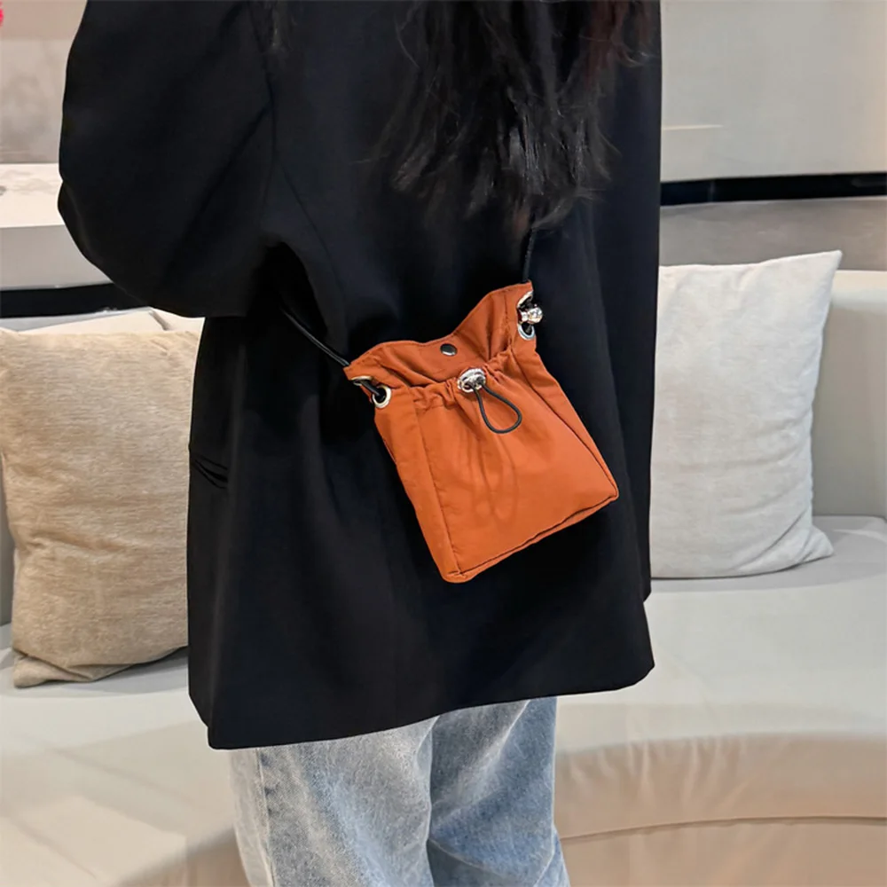 Nylon Crossbody Bag Soft Mini Phone Wallet Multifunctional Square Shoulder Bag Crossbody Purse Canvas Purse Messenger Bag thumbnail 5