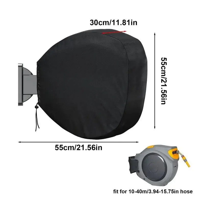 210D Waterproof Wall Mounted Retractable Hose Reel Protective Cover For Outdoor Garden Waterproof Sun Protection 55x55x30cm thumbnail 5